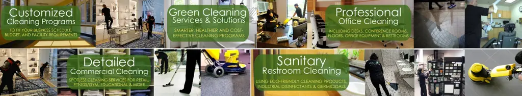 All Clean Team commercial cleaning — retail and storefront feature banner